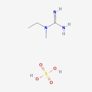 molecular formula C4H13N3O4S B11718888 N-ethyl-N-methylguanidine; sulfuric acid 