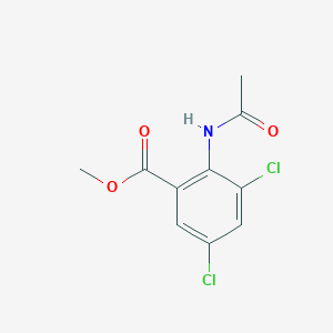 molecular formula C10H9Cl2NO3 B11718891 Methyl 3,5-dichloro-2-acetamidobenzoate 