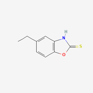 molecular formula C9H9NOS B11718899 5-Ethyl-2(3H)-benzo[D]oxazolethione 