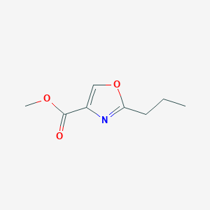 molecular formula C8H11NO3 B11719029 Methyl 2-Propyloxazole-4-carboxylate 
