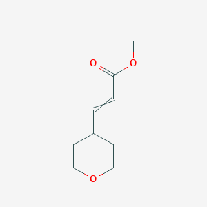 molecular formula C9H14O3 B11719304 Methyl 3-(oxan-4-yl)prop-2-enoate 