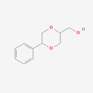 molecular formula C11H14O3 B11719585 (5-Phenyl-1,4-dioxan-2-yl)methanol 