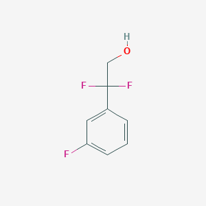 molecular formula C8H7F3O B11719610 2,2-Difluoro-2-(3-fluorophenyl)ethan-1-ol 