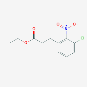 molecular formula C11H12ClNO4 B11719719 Ethyl 3-(3-Chloro-2-nitrophenyl)propanoate 