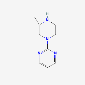 molecular formula C10H16N4 B11719725 2-(3,3-Dimethylpiperazin-1-yl)pyrimidine 