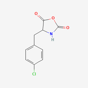 molecular formula C10H8ClNO3 B11719828 4-(4-Chlorobenzyl)oxazolidine-2,5-dione 