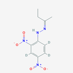 molecular formula C10H12N4O4 B11719842 N-[(Z)-butan-2-ylideneamino]-2,3,5-trideuterio-4,6-dinitroaniline 