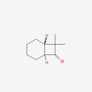 molecular formula C10H16O B11719911 (1S,6S)-8,8-dimethylbicyclo[4.2.0]octan-7-one 