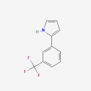 molecular formula C11H8F3N B11719916 2-[3-(Trifluoromethyl)phenyl]pyrrole 