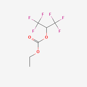 molecular formula C6H6F6O3 B11719982 Ethyl hexafluoroisopropyl carbonate 