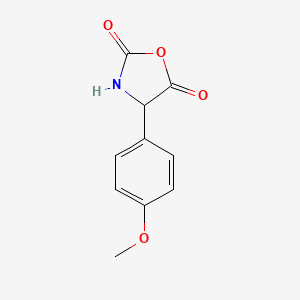molecular formula C10H9NO4 B11720031 4-(4-Methoxyphenyl)oxazolidine-2,5-dione 