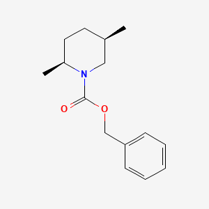 molecular formula C15H21NO2 B11720063 Benzyl (2s,5r)-2,5-dimethylpiperidine-1-carboxylate 