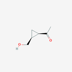 molecular formula C6H10O2 B117201 1-[(1R,2S)-2-(Hydroxymethyl)cyclopropyl]ethanone CAS No. 154615-31-3
