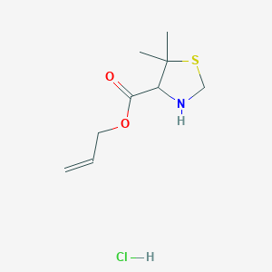 molecular formula C9H16ClNO2S B11720108 Allyl 5,5-dimethylthiazolidine-4-carboxylate hydrochloride 