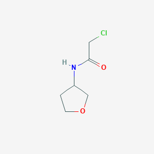 molecular formula C6H10ClNO2 B11720128 2-chloro-N-(oxolan-3-yl)acetamide 