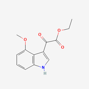 molecular formula C13H13NO4 B11720234 Ethyl 2-(4-Methoxy-3-indolyl)-2-oxoacetate 