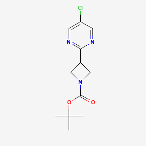 molecular formula C12H16ClN3O2 B11720244 Tert-butyl 3-(5-chloropyrimidin-2-yl)azetidine-1-carboxylate 