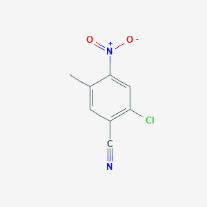 molecular formula C8H5ClN2O2 B11720255 2-Chloro-5-methyl-4-nitrobenzonitrile 