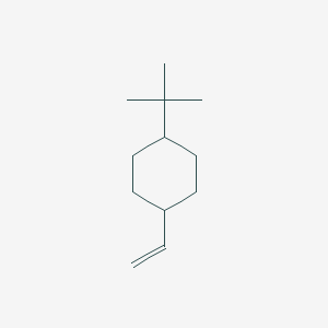 molecular formula C12H22 B11720309 Cyclohexane, 1-(1,1-dimethylethyl)-4-ethenyl- 