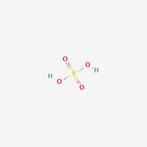 molecular formula H2O4S<br>H2SO4 B1172036 Sulfuric acid CAS No. 12772-98-4