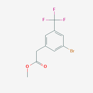molecular formula C10H8BrF3O2 B11720372 Methyl 2-(3-bromo-5-(trifluoromethyl)phenyl)acetate 