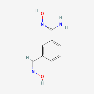 molecular formula C8H9N3O2 B11720444 N-hydroxy-3-[(E)-(hydroxyimino)methyl]benzene-1-carboximidamide 