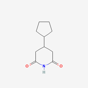 molecular formula C10H15NO2 B11720493 4-Cyclopentylpiperidine-2,6-dione 