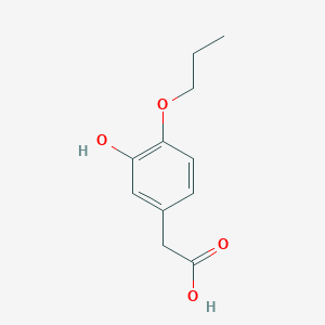 molecular formula C11H14O4 B11720499 3-Hydroxy-4-propoxyphenylacetic Acid 
