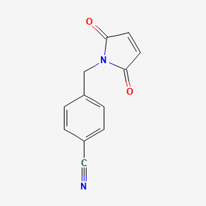 molecular formula C12H8N2O2 B11720502 4-((2,5-dioxo-2,5-dihydro-1H-pyrrol-1-yl)methyl)benzonitrile 
