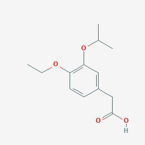 molecular formula C13H18O4 B11720832 2-(4-Ethoxy-3-isopropoxyphenyl)acetic Acid 
