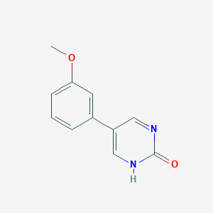 molecular formula C11H10N2O2 B11720869 5-(3-Methoxyphenyl)pyrimidin-2-ol CAS No. 1111103-55-9