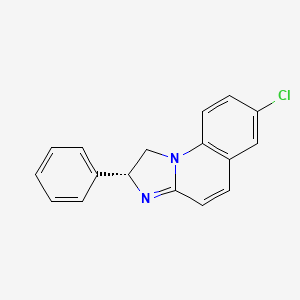 molecular formula C17H13ClN2 B11720913 (2R)-7-chloro-2-phenyl-1,2-dihydroimidazo[1,2-a]quinoline 