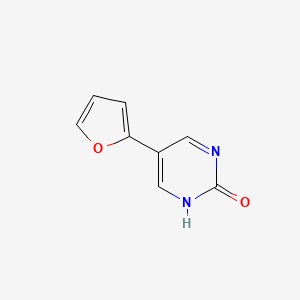 molecular formula C8H6N2O2 B11721066 5-(Furan-2-yl)pyrimidin-2-ol CAS No. 1111103-78-6