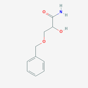 molecular formula C10H13NO3 B11721089 3-(Benzyloxy)-2-hydroxypropanamide 