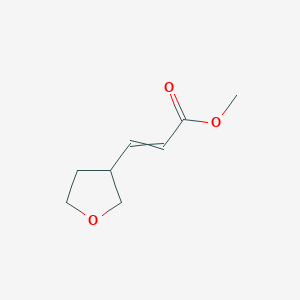 molecular formula C8H12O3 B11721184 Methyl 3-(oxolan-3-yl)prop-2-enoate 