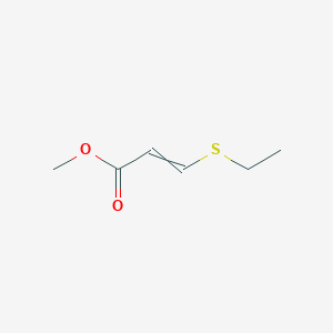 molecular formula C6H10O2S B11721215 Methyl 3-ethylsulfanylprop-2-enoate 