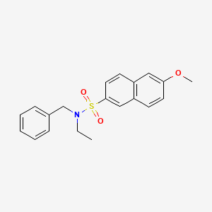 molecular formula C20H21NO3S B1172153 N-benzyl-N-ethyl-6-methoxy-2-naphthalenesulfonamide 