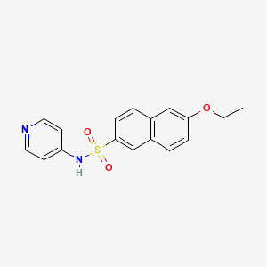molecular formula C17H16N2O3S B1172205 6-ethoxy-N-(4-pyridinyl)-2-naphthalenesulfonamide 