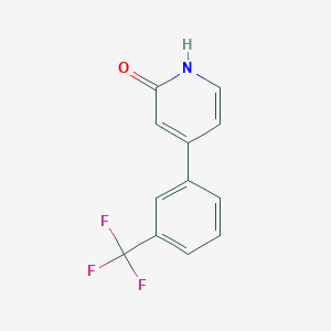 molecular formula C12H8F3NO B11723483 2-Hydroxy-4-(3-trifluoromethylphenyl)pyridine CAS No. 1215071-69-4
