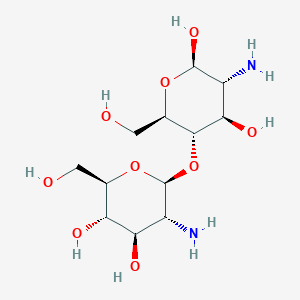 molecular formula C12H24N2O9 B117239 beta-D-glucosaminyl-(1->4)-beta-D-glucosamine CAS No. 148411-57-8