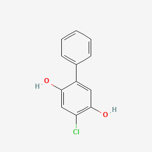 molecular formula C12H9ClO2 B1172406 4-Chloro-biphenyl-2,5-diol CAS No. 10551-37-8