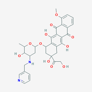 molecular formula C33H34N2O11 B117241 N-(3-Pyridylmethyl)adriamycin CAS No. 145843-38-5