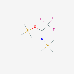 molecular formula C₈H₁₈F₃NOSi₂ B117246 Bis(trimethylsilyl)trifluoroacetamide CAS No. 25561-30-2