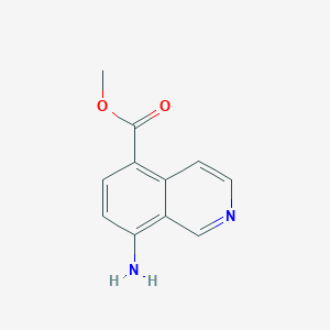 molecular formula C11H10N2O2 B117248 Methyl 8-aminoisoquinoline-5-carboxylate CAS No. 157252-30-7