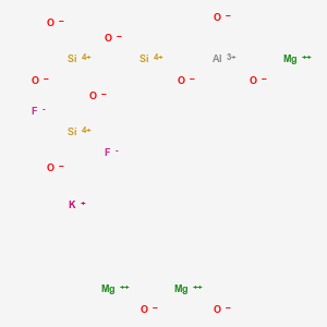 molecular formula AlF2KMg3O10Si3 B1172561 Fluorphlogopite (Mg3K[AlF2O(SiO3)3]) CAS No. 12003-38-2