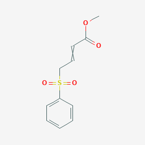 molecular formula C11H12O4S B11725672 Methyl 4-(benzenesulfonyl)but-2-enoate 