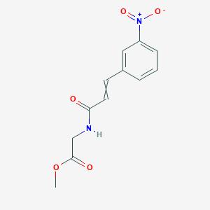 molecular formula C12H12N2O5 B11725778 Methyl 2-[3-(3-nitrophenyl)prop-2-enamido]acetate 