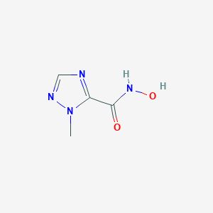molecular formula C4H6N4O2 B011726 N-hydroxy-1-methyl-1H-1,2,4-triazole-5-carboxamide CAS No. 106535-37-9