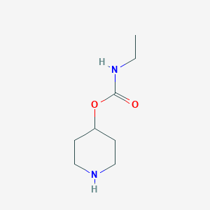 molecular formula C8H16N2O2 B117261 Piperidin-4-yl ethylcarbamate CAS No. 70724-24-2