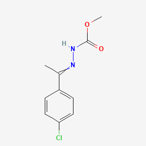 molecular formula C10H11ClN2O2 B11726615 N'-[1-(4-chlorophenyl)ethylidene]methoxycarbohydrazide 